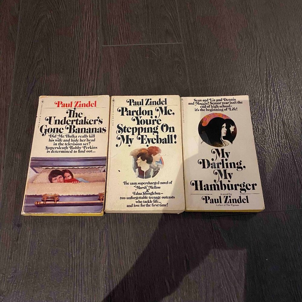 Lot of 3 Vintage Paul Zindel Books